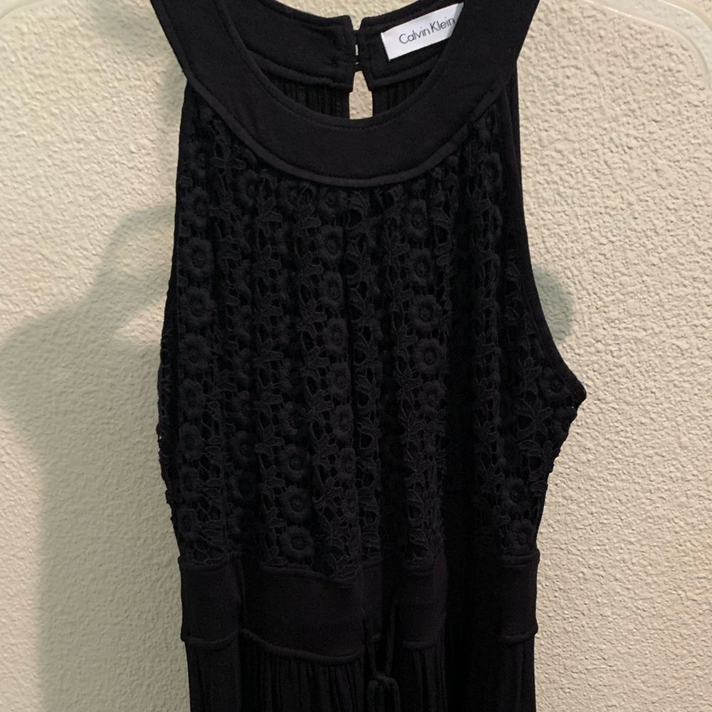 Calvin Klein sleeveless black dress